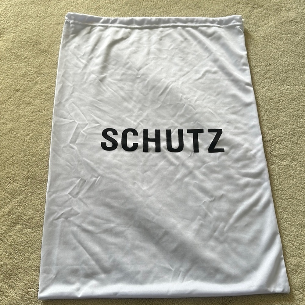 Schutz White Drawstring Dustbag